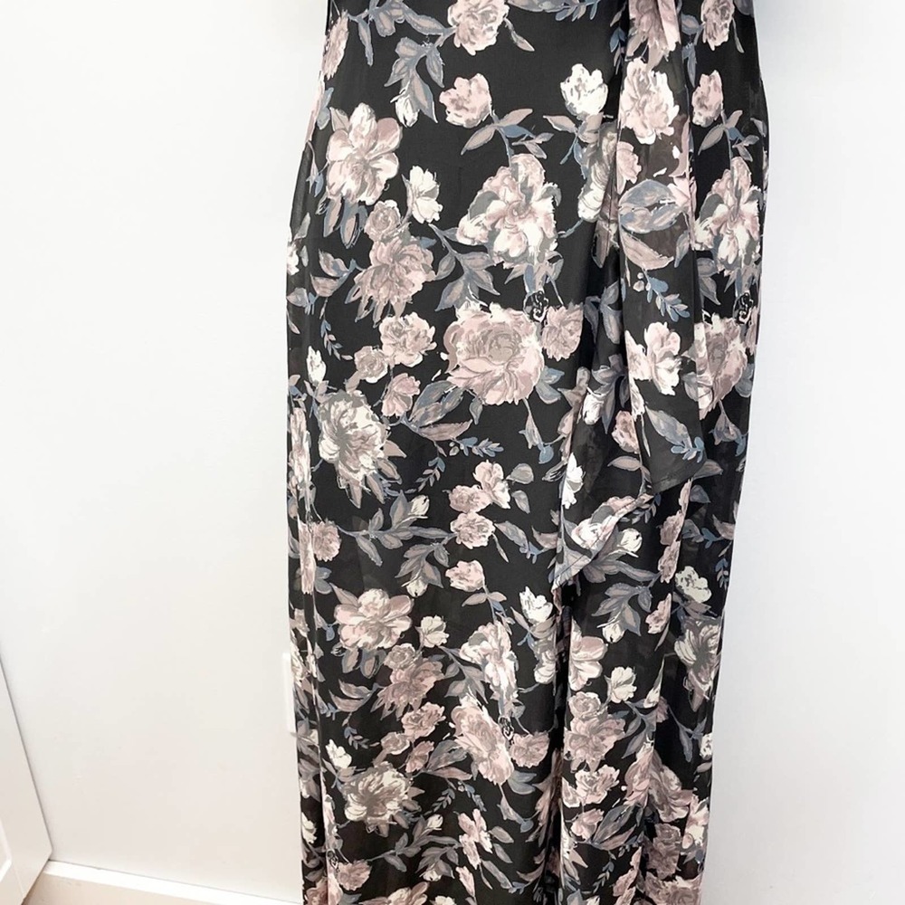 Caren Forbes Floral Ruffle Exposed Shoulder Maxi S - Picture 14 of 16
